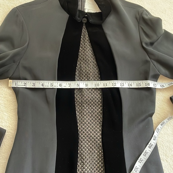 DONALD DEAL - Neiman Marcus high end designer black gown size 10 - Picture 10 of 16